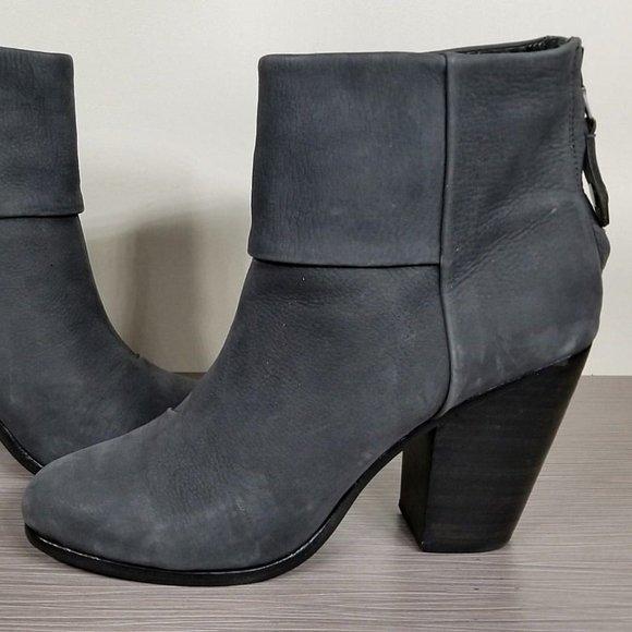 Rag & Bone 'Newbury' Bootie, Gray Nubuck, Womens 9.5 / 39.5 - Picture 6 of 12